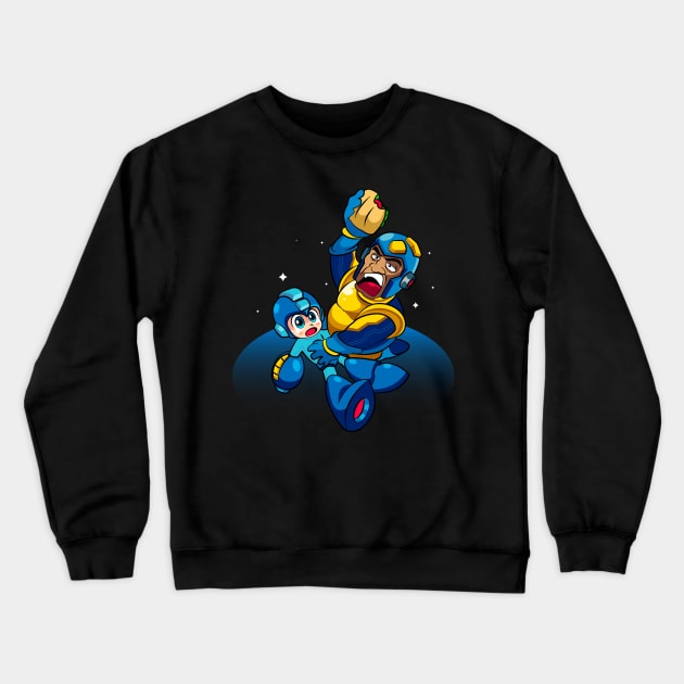 Blue old and young Crewneck Sweatshirt by lolo_aburto